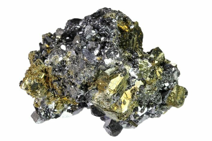 Galena and Pyrite Crystal Cluster - Peru #149574